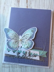 Cathy Casey, Independent Stampin' Up Demonstrator www.sugarshackdes... Watercolor Wings Stampin' Up