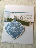 Cathy Casey, Independent Stampin' Up Demonstrator www.sugarshackdes... Embellished Ornaments Stampin' Up