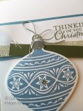 Cathy Casey, Independent Stampin' Up Demonstrator www.sugarshackdes... Embellished Ornaments Stampin' Up