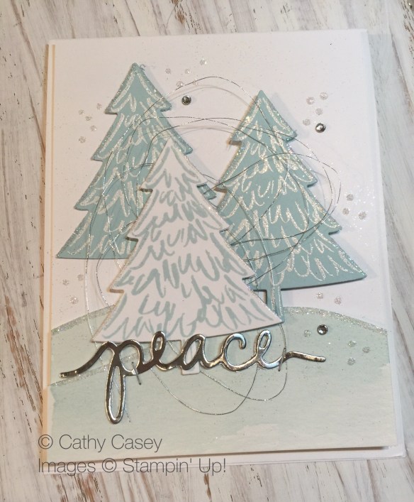 Peaceful Pines - Soft Sky