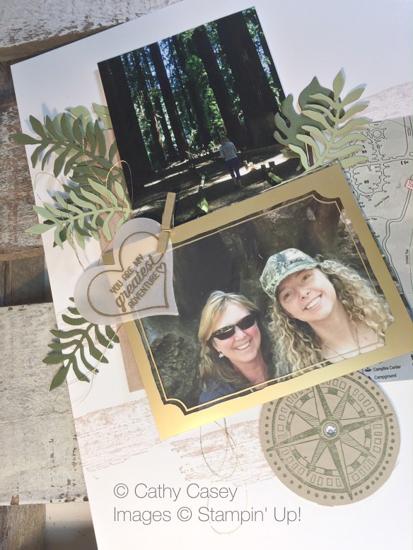 Botanical Builder Scrapbook Page Stampin' Up