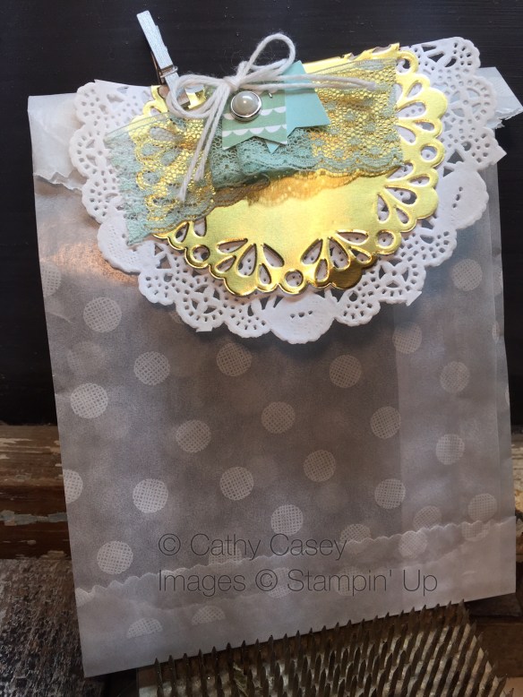 Sketched Dots Tag a Bag Gift Bag Stampin' Up